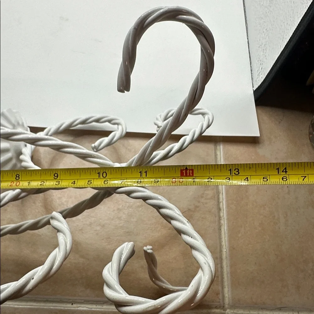 1950’s Metal Candelabra Centerpiece by Homco White